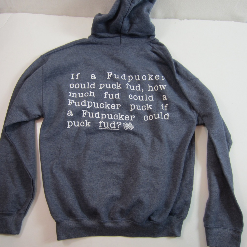 fudpucker resturant hoodie sweatshirt tongue twister medium
